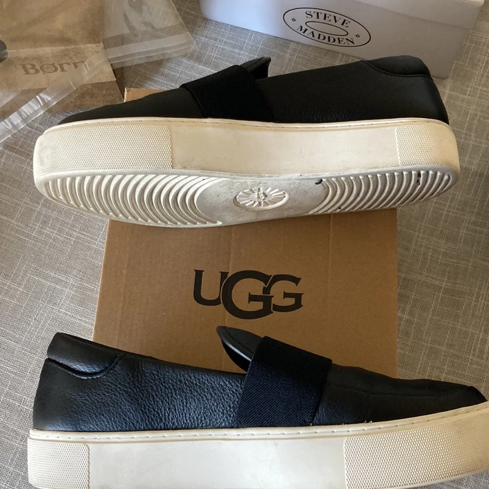 UGG size 9 Leather Slip Ons worn maybe twice. They’re to small for me. - Picture 3 of 9